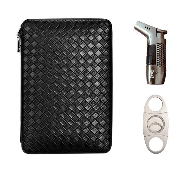 COHIBA Leather Cedar Lined Travel Cigar Case