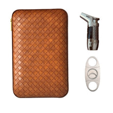 Load image into Gallery viewer, COHIBA Leather Cedar Lined Travel Cigar Case