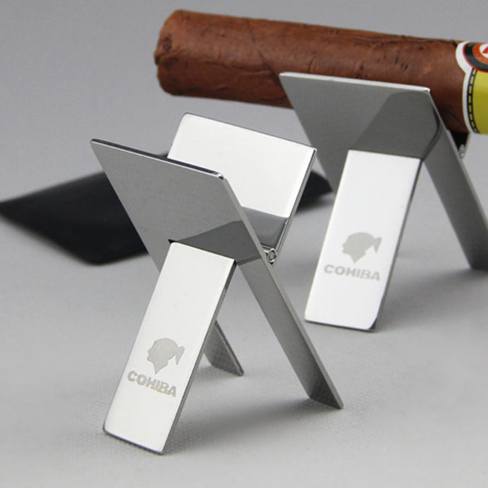 COHIBA Cigar Ashtray Silver Stainless Steel